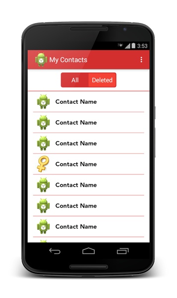 Deleted Contacts - Preview 3