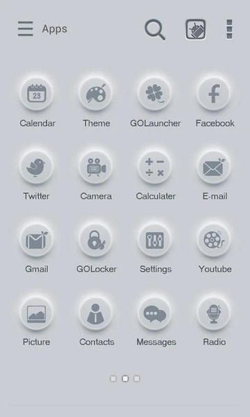 During GOLauncher EX Theme - Preview 2