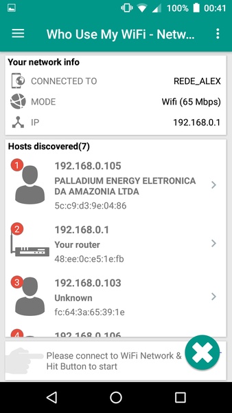 Who Use My WiFi - Network Scanner - Preview 3