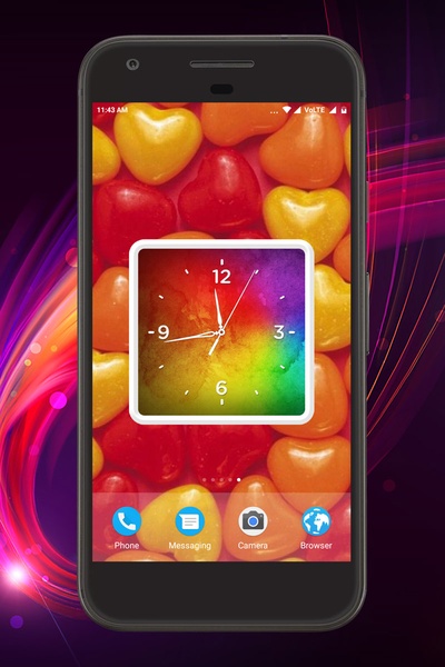 Colorful Clock Live Wallpaper - Preview 1