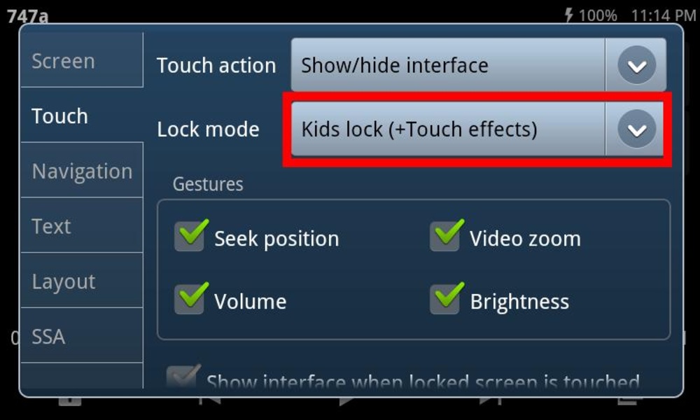 Kids Lock (plugin) - Preview 4