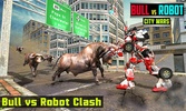 Super Robot VS Angry Bull Attack Simulator screenshot 1