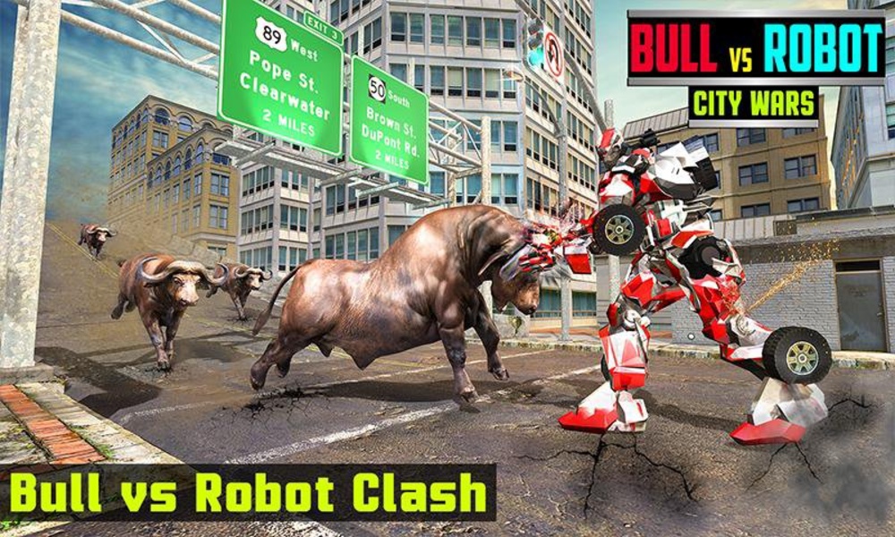 Super Robot VS Angry Bull Attack Simulator - Preview 1