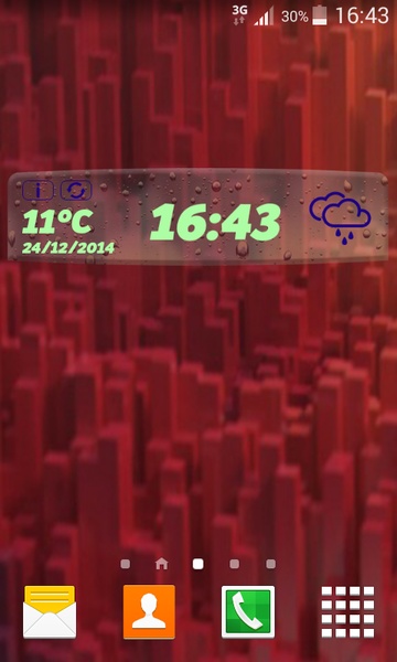Transparent Weather Clock App - Preview 5