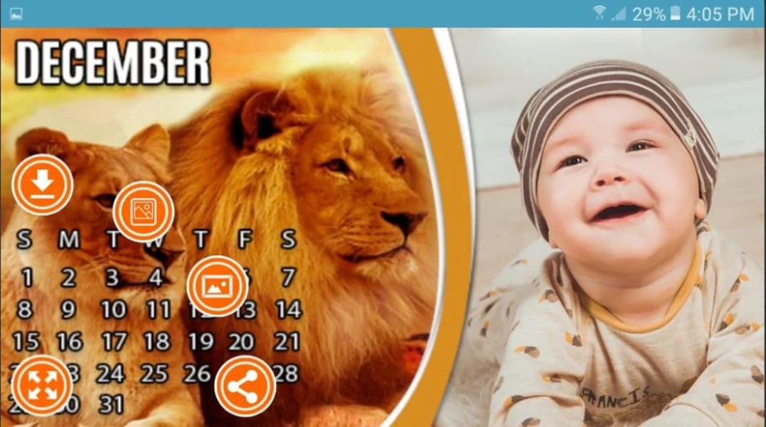 Calendar 2019 Photo Frame Wallpaper Portrait - Preview 2