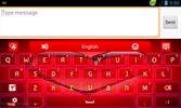 GO Keyboard Red Heart Theme screenshot 4