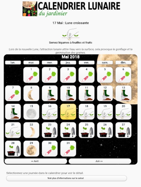 Calendrier lunaire du jardinier - Preview 1