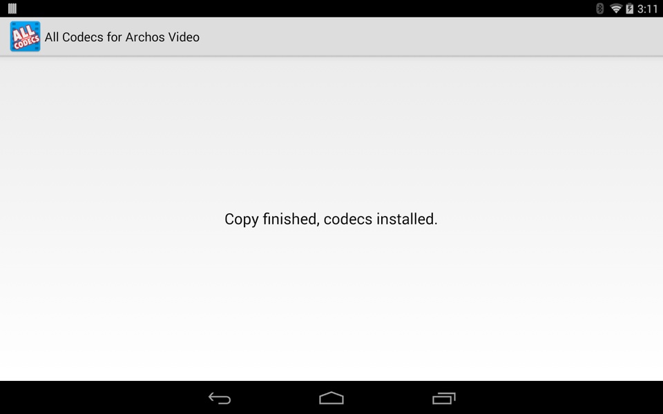 All codecs for Archos Video - Preview 2