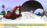 Snow Rescue Excavator Sim screenshot 2