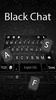 SMS Black Chat Keyboard Backgr screenshot 4