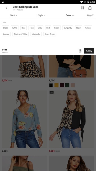 Shein moda 2025 femenina apk