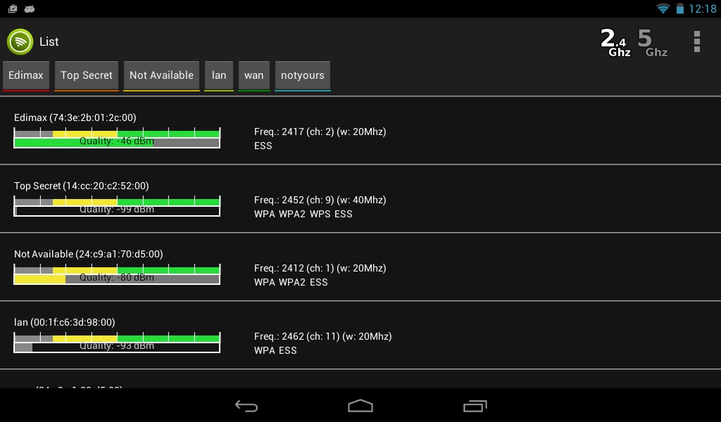 Wifi Analyzer - Preview 3