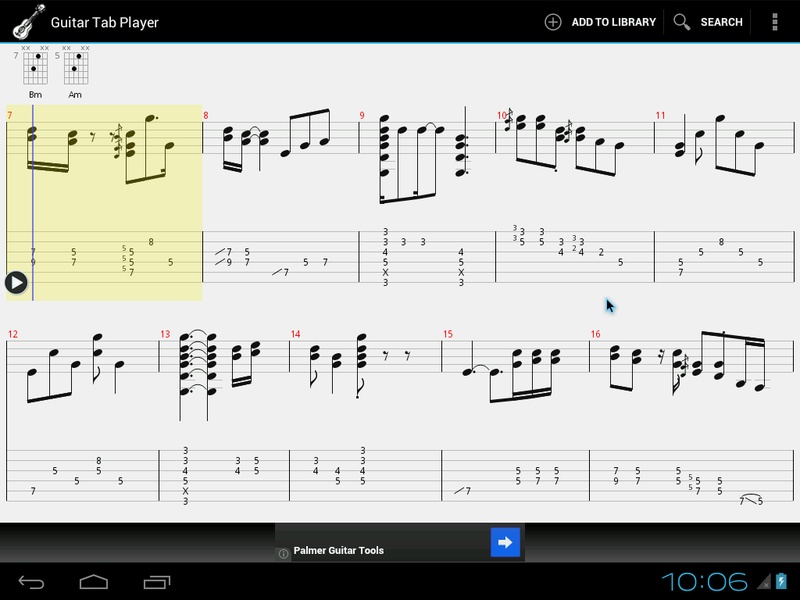 Guitar Tab Player - Preview 7