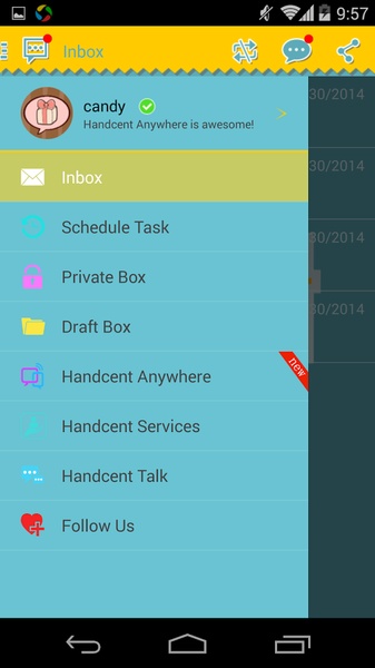 Handcent SMS Skin(New Year 2014) - Preview 7