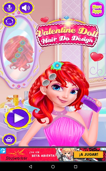 Valentine Doll Hair Do Design - Preview 9