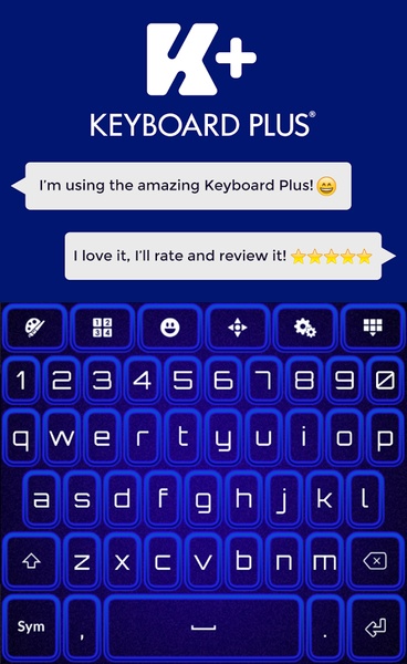 Neon Blue Keyboard - Preview 5
