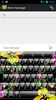 Theme x TouchPal Glass Black Flowers screenshot 7