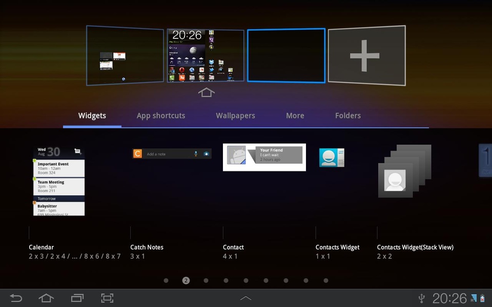 Contacts Widget - Preview 1