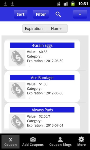 Coupon Organizer and Scanner - Preview 1