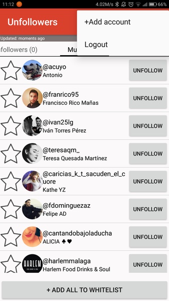 Unfollowers - followers analytics - Preview 5