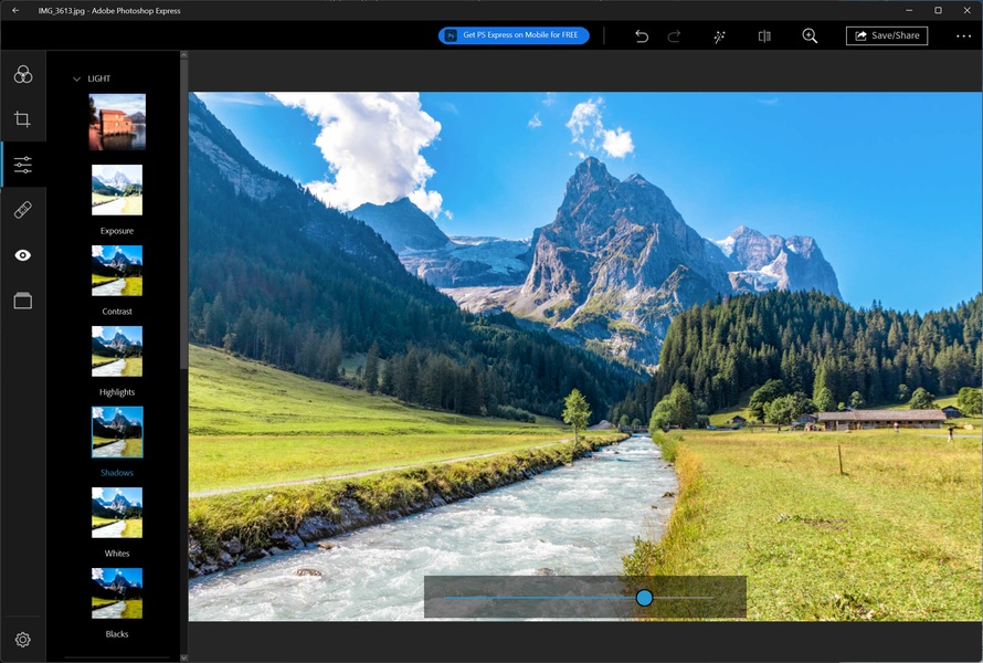 Adobe Photoshop Express for Windows - Download it from Uptodown for free
