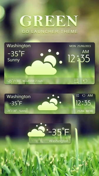 Green GOLauncher EX Weather 2in1 - Preview 5