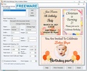Freeware Kids Birthday Invitation Maker screenshot 1