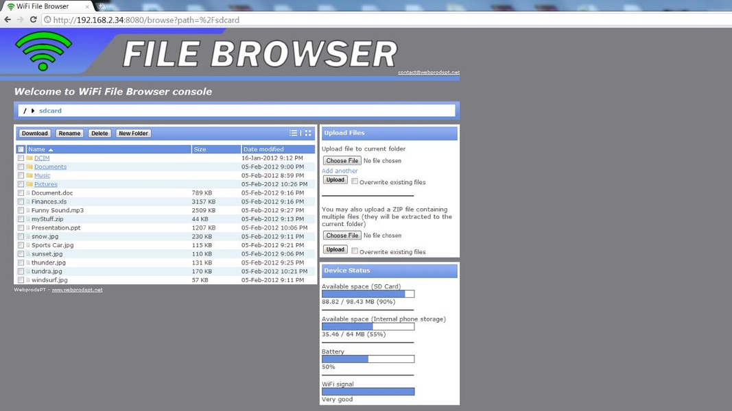 WiFi File Browser - Preview 4