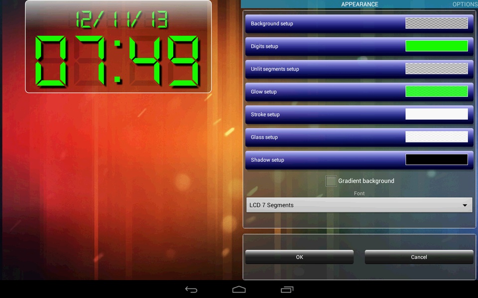 LED clock widget lite - Preview 8