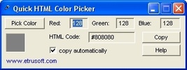 Quick HTML Color Picker screenshot 2