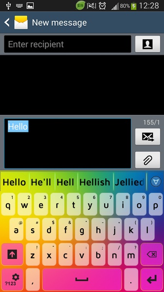 Color Keyboard HD Theme - Preview 2