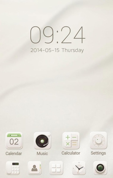 soft cream GOLauncher EX Theme - Preview 4