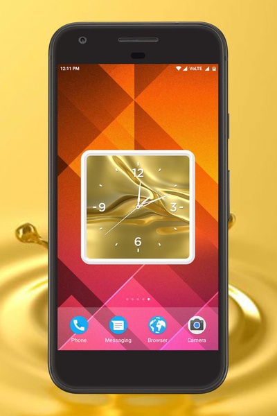 Gold Clock Live Wallpaper - Preview 1