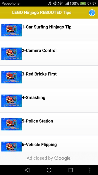LEGO Ninjago REBOOTED Tips for Android Download the APK from