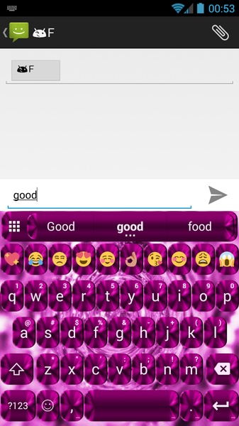Theme Shading Pink for Emoji Keyboard - Preview 5