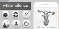 White Silence GOLauncherTheme screenshot 1