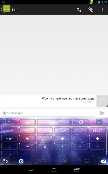 GO Keyboard Galaxy Theme - Preview 2