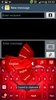 GO Keyboard Red Heart Theme screenshot 10