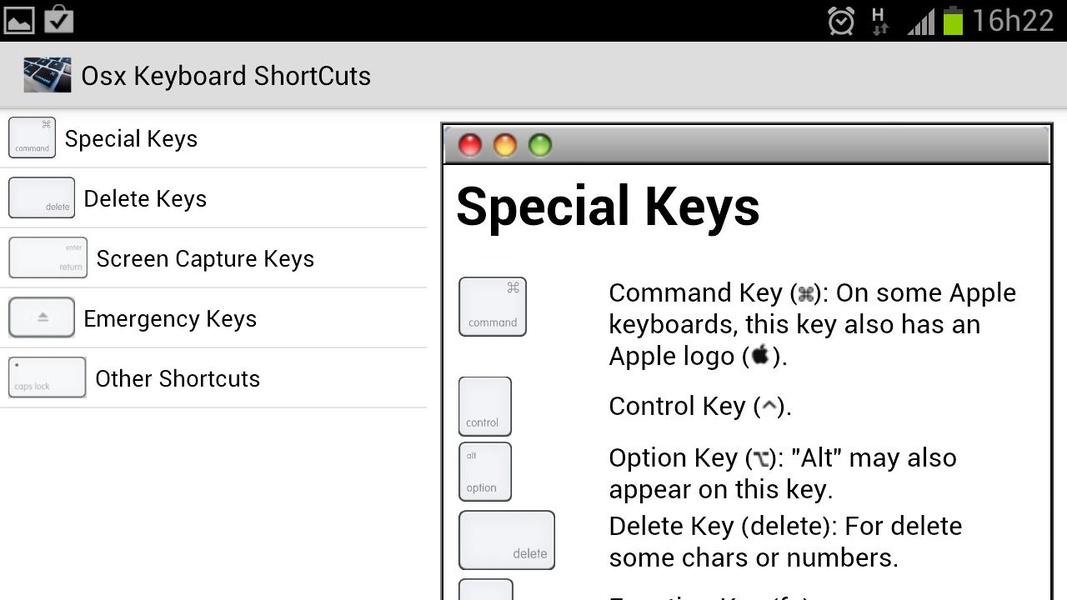 Osx ShortCut - Preview 1