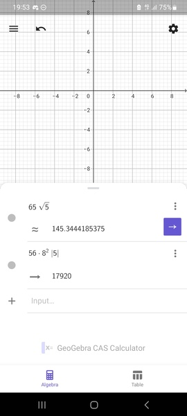 GeoGebra CAS Calculator - Preview 2