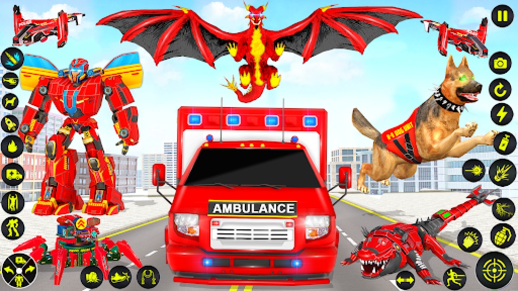 Ambulance Dog Robot Car Game - Preview 7