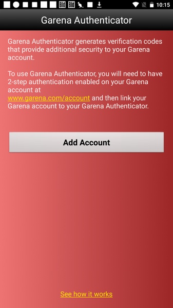 Garena Authenticator - Preview 7