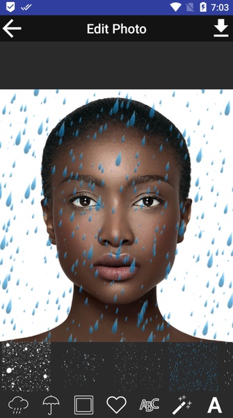 Rain Effect on Photo - Pic Editor and Text - Preview 4