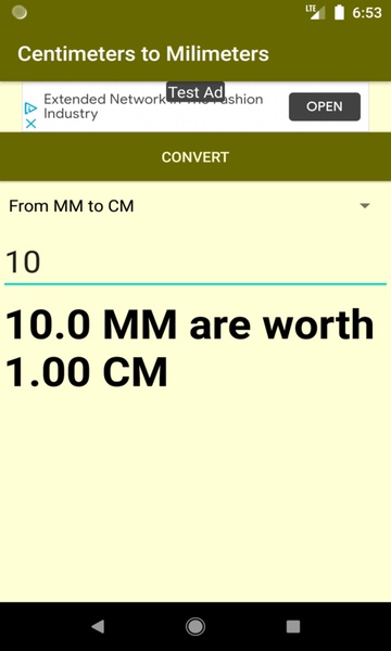 Centimeters to Milimeters converter - Preview 2