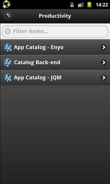 HP App Catalog - Preview 2