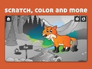 Wild Animal Scratch & Color for kids & toddlers screenshot 4