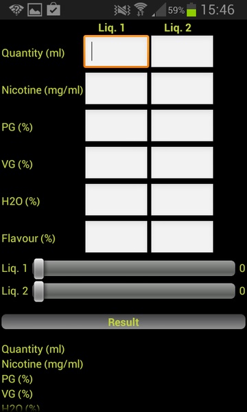 E-Liquid Calculator - Preview 1