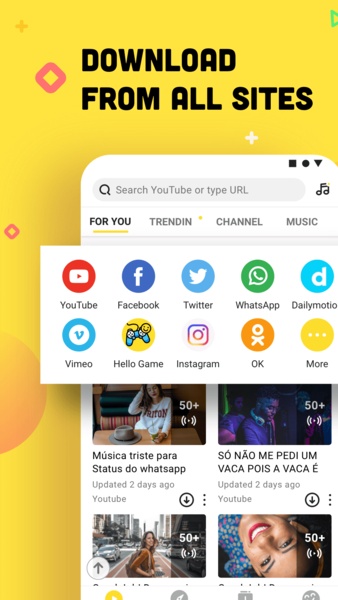 Baixar Snaptube para Android grátis MP3 downloader