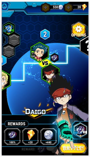 Beyblade Burst Rivals versão móvel andróide iOS apk baixar