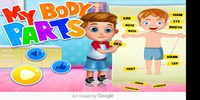 My Body Parts Human Body Parts Learning for kids screenshot 7
